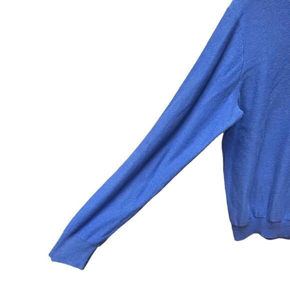 Vineyard Vines Sweater Pullover Blue‎ 1/4 Button Preppy Academia Men's Size M - Picture 2 of 6